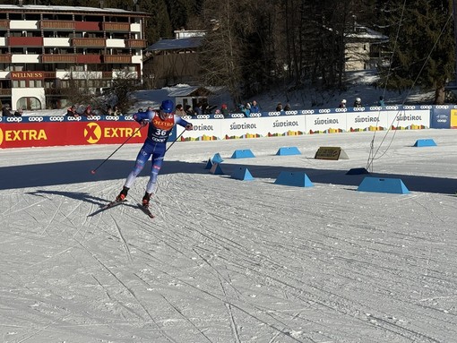 Martino Caracollo nella sprint di Dobbiaco (Foto Credits: Fondo Italia)