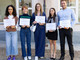 I 5 neolaureati premiati dall’Ordine TSRM-PSTRP di Cuneo. Da sinistra: Michelle Tesfay di Mondovì; Marta Francesconi di Savigliano; Giorgia Colombero di Busca; Clara Zoppi di Sale delle Langhe; Matteo Paganelli di Peveragno