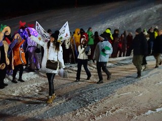 Alcuni momenti della riuscita manifestazione di Pontechianale