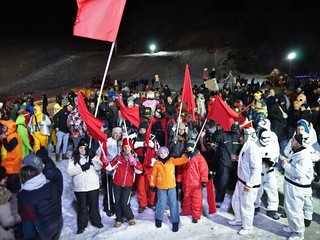 Alcuni momenti della riuscita manifestazione di Pontechianale