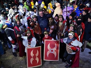 Alcuni momenti della riuscita manifestazione di Pontechianale