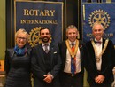 Piera Arata, Davide Bianco, Paolo Fortuna (Presidente del Rotary Club Alba) e Remo Gattiglia