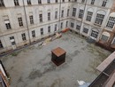 Il cortile interno di palazzo Santa Croce a Cuneo - foto di repertorio