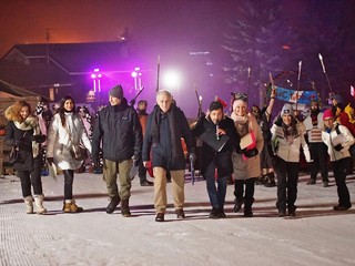 Alcuni momenti della riuscita manifestazione di Pontechianale