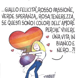 Arriva il Pride a Cuneo: la vignetta di Danilo Paparelli