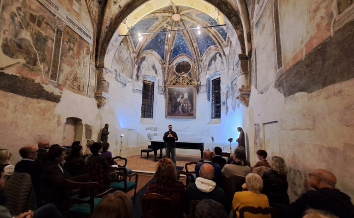 Lorenzo Baravalle nella Cappella marchionale di Revello &quot;racconta&quot; il Marchese Ludovico II di Saluzzo