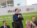 Salvini taglia il nastro della ferrovia che collegherà Alba, Bra e Fossano con Caselle