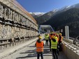 Il sopralluogo al tunnel di Tenda