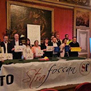 La presentazione della 39edizione della Strafossan nella sala rossa del Comune