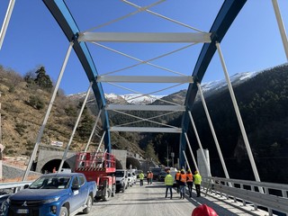 Il sopralluogo al tunnel di Tenda