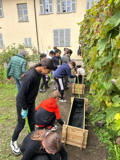 A Ceva gli studenti della scuola primaria si prendono cura dell'orto didattico