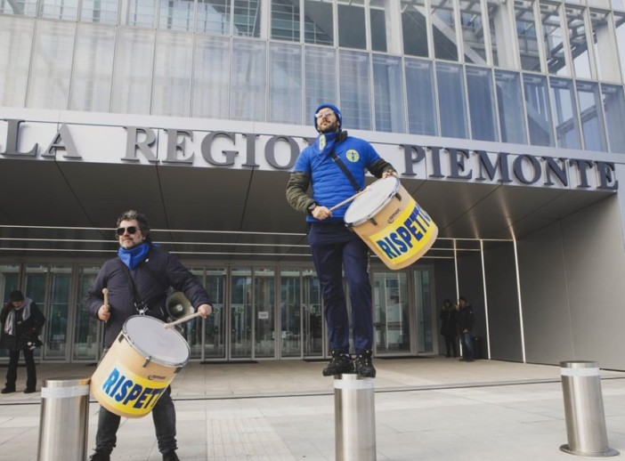 Una manifestazione di protesta del sindacato degli infermieri Nursing Up