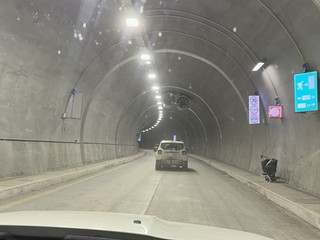 Il sopralluogo al tunnel di Tenda