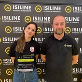 Serena Scognamillo con Ivan Botta, ceo Isiline