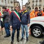 Il consigliere Sergio Burzio con l'assessore regionale Marco Gabusi