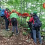 Cade percorrendo il sentiero verso la falesia di Andonno: 75enne recuperato dai tecnici del Soccorso Alpino