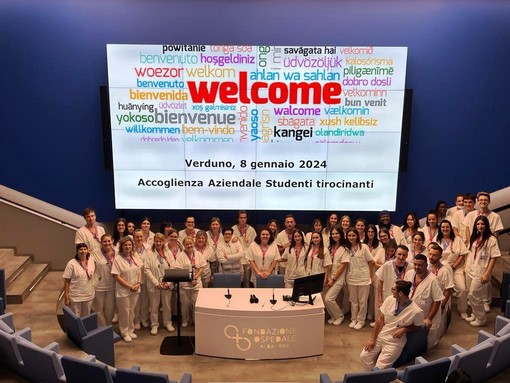 All'ospedale di Verduno celebrato il primo giorno di tirocinio dei 38 aspiranti infermieri dell'Asl CN2