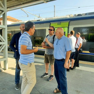 L'11 settembre scorso la riapertura della linea: tra i presenti alla stazione di Alba anche l'ex sindaco e consigliere regionale Maurizio Marello