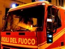 La legnaia andata a fuoco