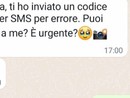 Il messaggio truffa che appare su WhatsApp