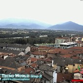 Cuneo vista dalla webcam della Torre Civica