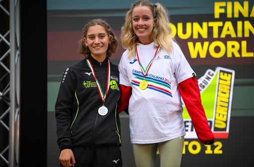 Aschieris e Chiavazza sul podio u23 (foto Damiano Benedetto . sito fidal piemonte)