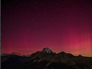 L'aurora boreale da Sampeyre - Foto di Enrico Testa Valle_Varaita_Photo