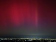 L'aurora boreale da Monte Calvario a Villanova Mondovì Foto di Renzo Di Rienzi