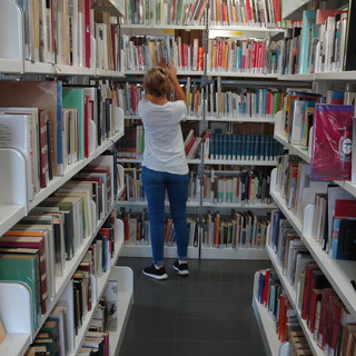 L'interno della biblioteca &quot;Arpino&quot;