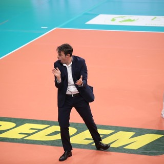 Matteo Battocchio esulta durante un momento dell'incontro (Foto: Margherita Leone)