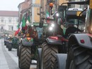 Il corteo di trattori a Fossano