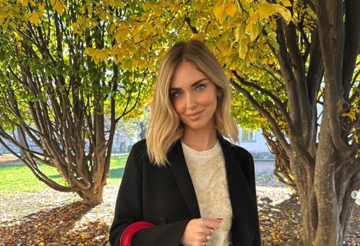 L'influencer Chiara Ferragni in un'immagine tratta dal suo profilo Instagram