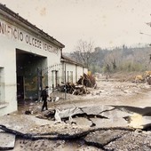 L'ex cotonificio di Clavesana dopo l'alluvione del 1994