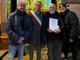 In foto don Bruno festeggiato per i suoi 90 anni