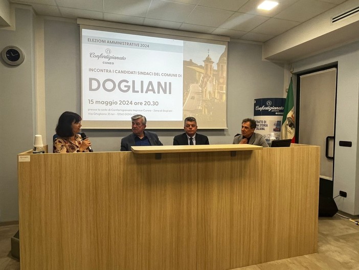 Confartigianato Cuneo ha incontrato i candidati sindaci del Comune di Dogliani [RIVEDI LA PUNTATA]