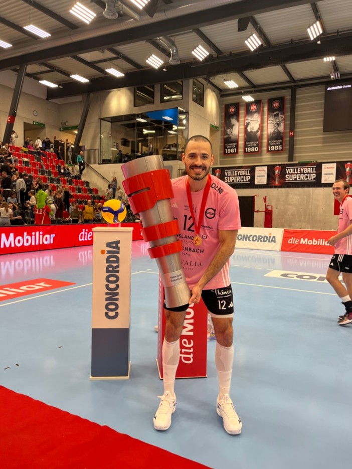 &quot;Dani&quot; Daniel De Souza Maciel dopo la vittoria in Swiss Cup (Foto Volleybox.net)