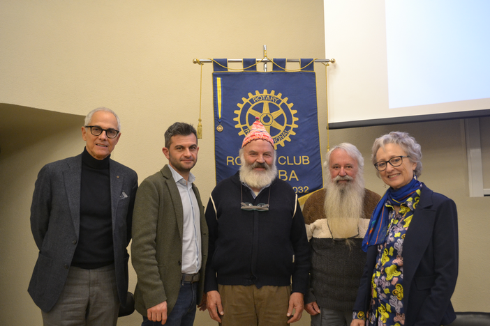 Don Serafino Chiesa al Rotary Alba