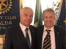 Enrico Strada e Paolo Fortuna (Presidente del Rotary Club Alba)