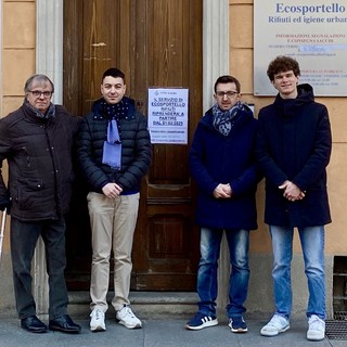 Da sinistra Domenico Boeri, Lorenzo Barbero, Emanuele Bolla e Riccardo Spolaore