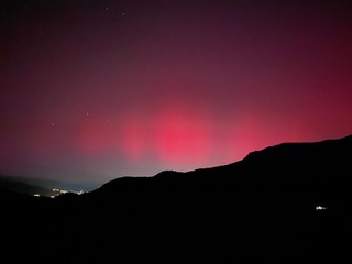 L'aurora boreale a Vernante nelle foto di Aurora Giordano, Maurizio Dalmasso, Erica Giordano e Chiara Giordano