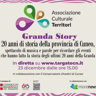 Granda Story: la storia degli ultimi 20 anni della provincia di Cuneo in diretta il 23 dicembre dalle ore 15