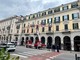 Infissi pericolanti in corso Nizza a Cuneo: intervento dei vigili del fuoco