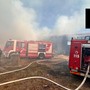 Incendio fienile a Fossano nella campagna di località Tagliata