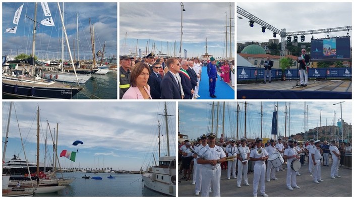 La cerimonia di apertura della grande festa della nautica a Calata Anselmi