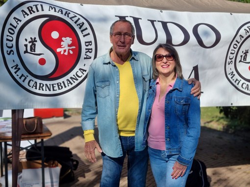 Il maestro Antonio Carnebianca con Silvia Gullino