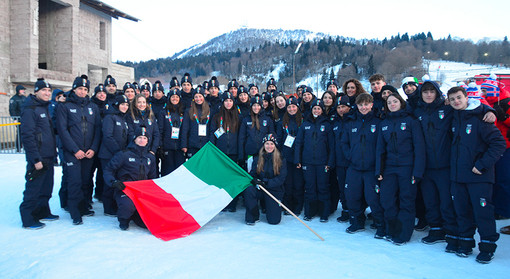 Azzurri in una foto di gruppo (fisi)