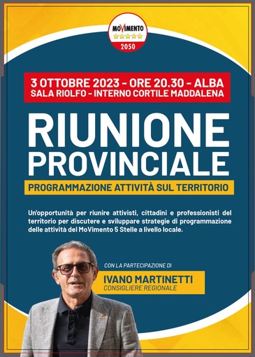 Ad Alba la riunione provinciale del Movimento 5 Stelle