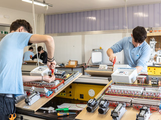 Laboratori all'AFP di Dronero