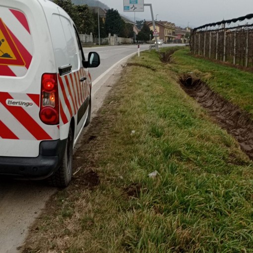 Lavori di manutenzione invernale e pulizia sulle strade provinciali