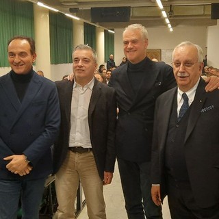 Alberto Cirio, Franco Graglia, il ministro Paolo Zangrillo e Franco Civallero